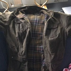Barbour green wax jacket Size 10